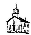 1974 sketch of the church by Karen Stoops, member